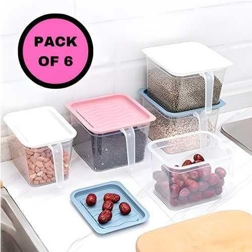 Unbreakable Kitchen Storage Baskets – Pack of 6