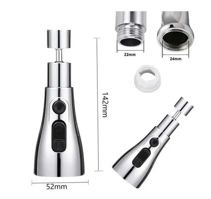 360° Rotating Faucet Extension Nozzle – Pack of 1